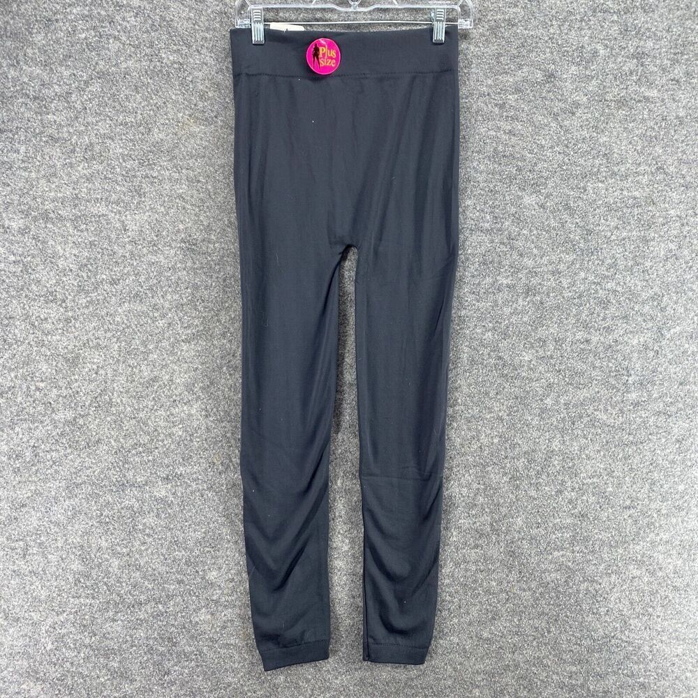 New Mopas Activewear Leggings Women One Size Black Mid Rise Capri Pull On Skinny